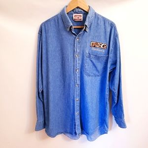 Vintage Denim Western Sedona Button Up Shirt, Size M